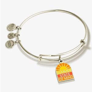 Alex and Ani Silver Bangle "Summer State of Mind" NWT